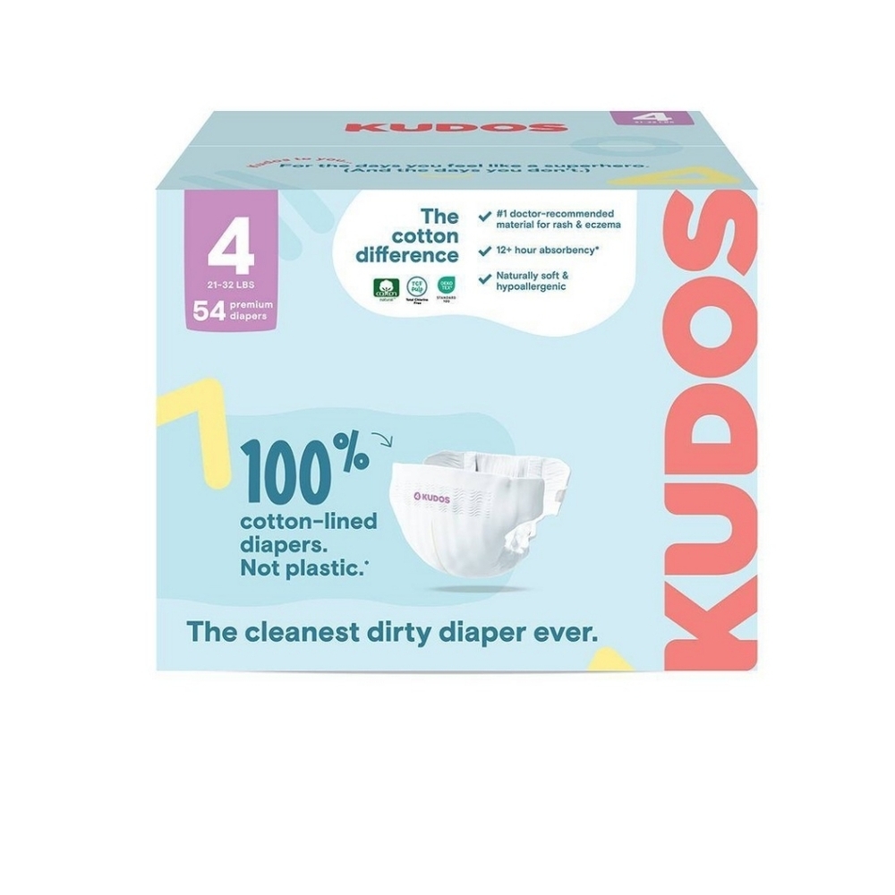 (2) Packs of Kudos Size 4 diapers